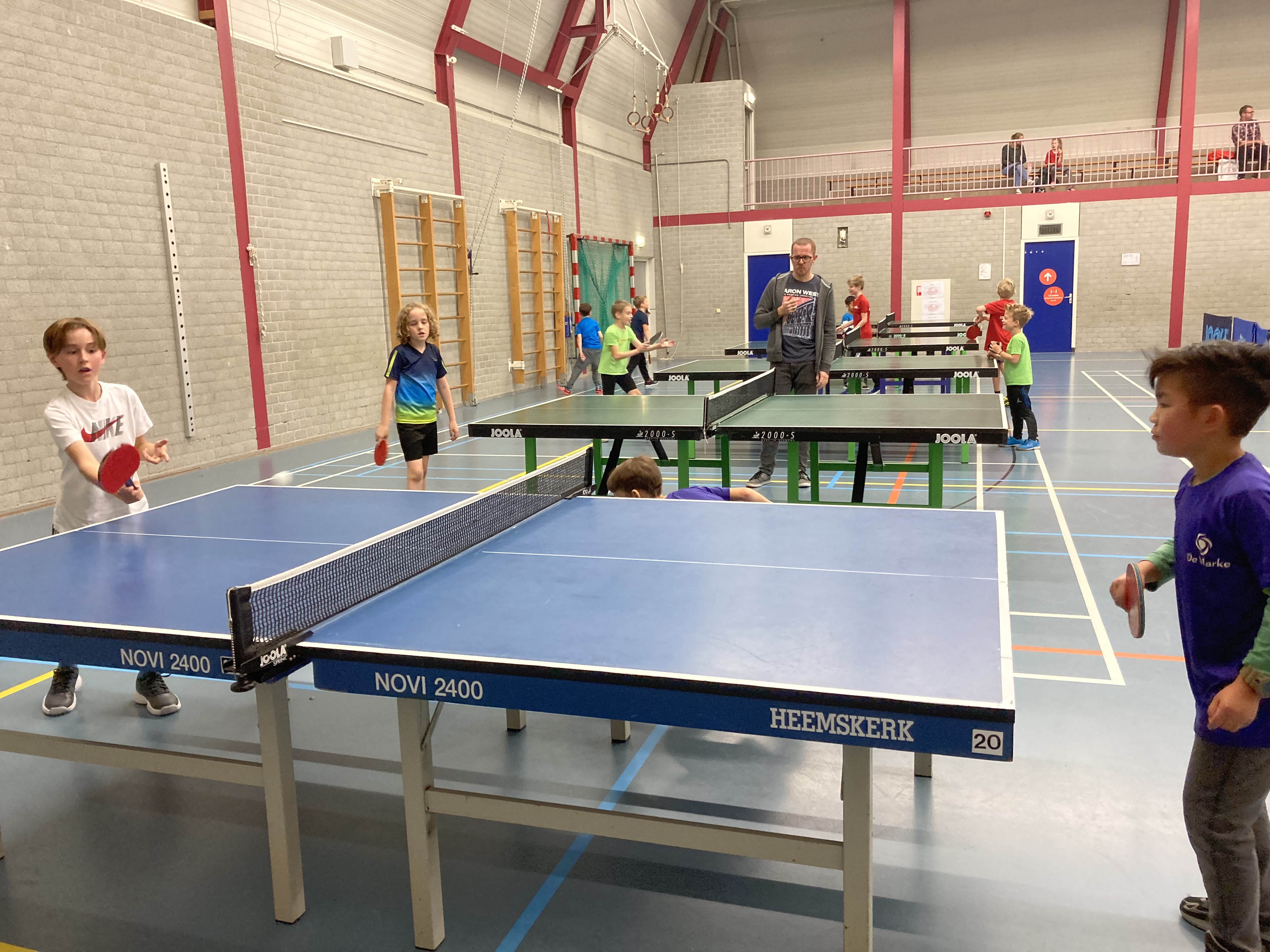 Tafeltennistoernooi groot succes