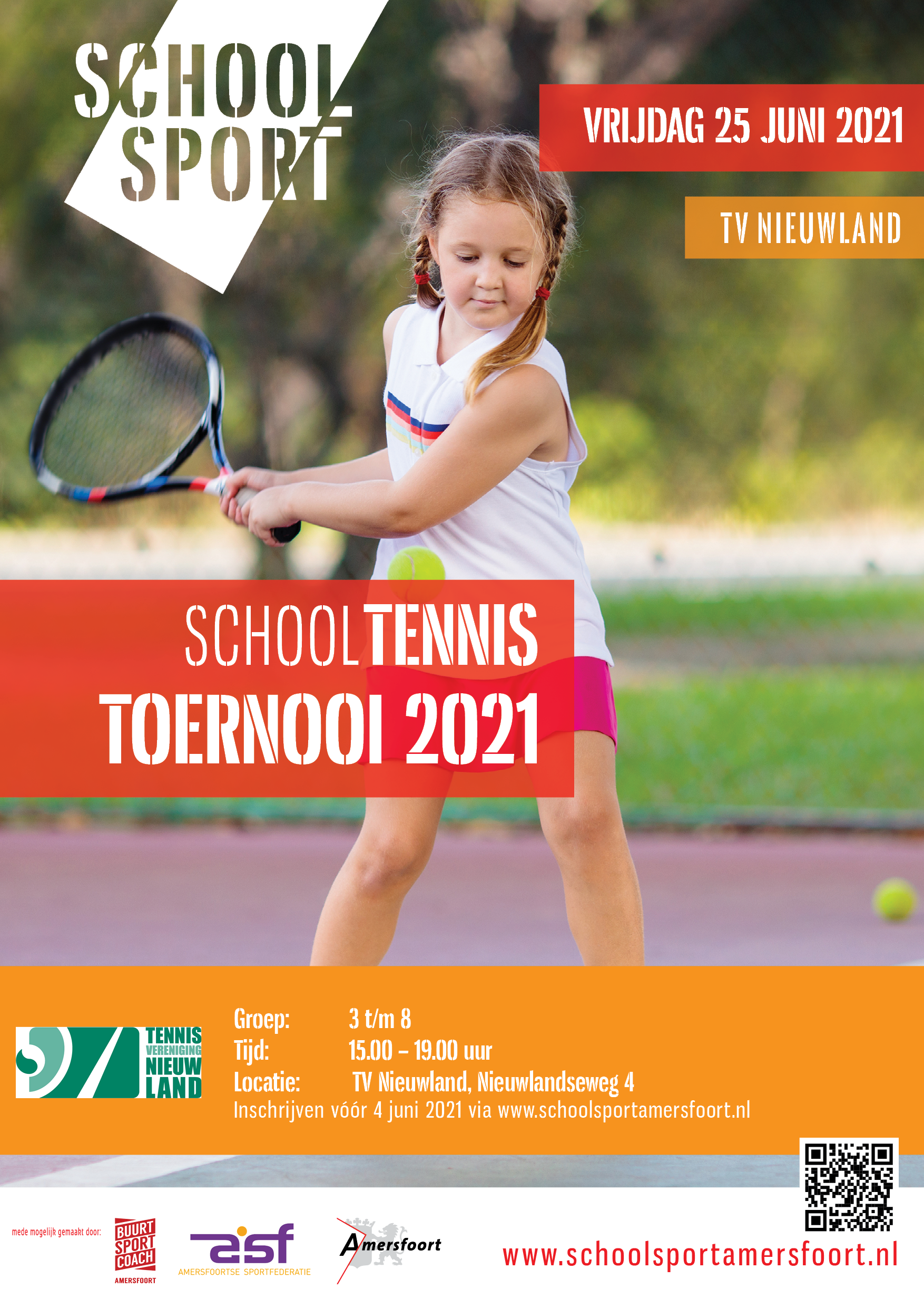Poster School Tennistoernooi