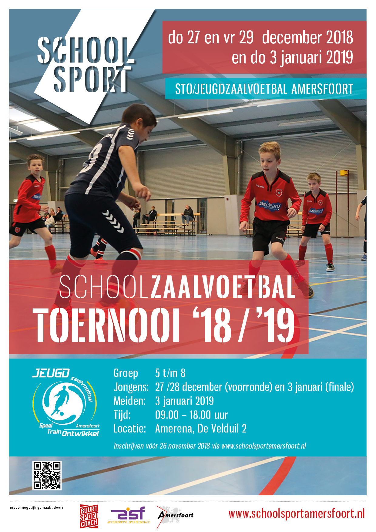 Poster Kerstzaalvoetbal toernooi (VOL!)